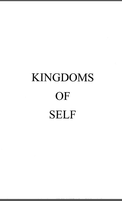 kingdoms of self front cover